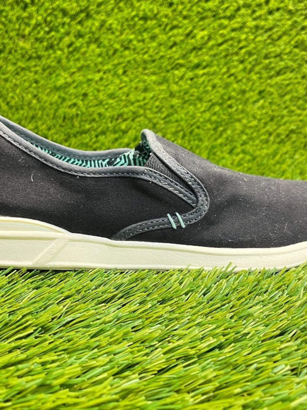 Reef Rover Slip On Womens Size 8 Black White Casual Classic Shoes Sneakers